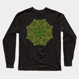 new year tree mandala Long Sleeve T-Shirt